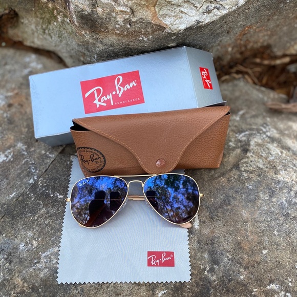 Custom polarized aviator RayBans - Picture 1 of 8